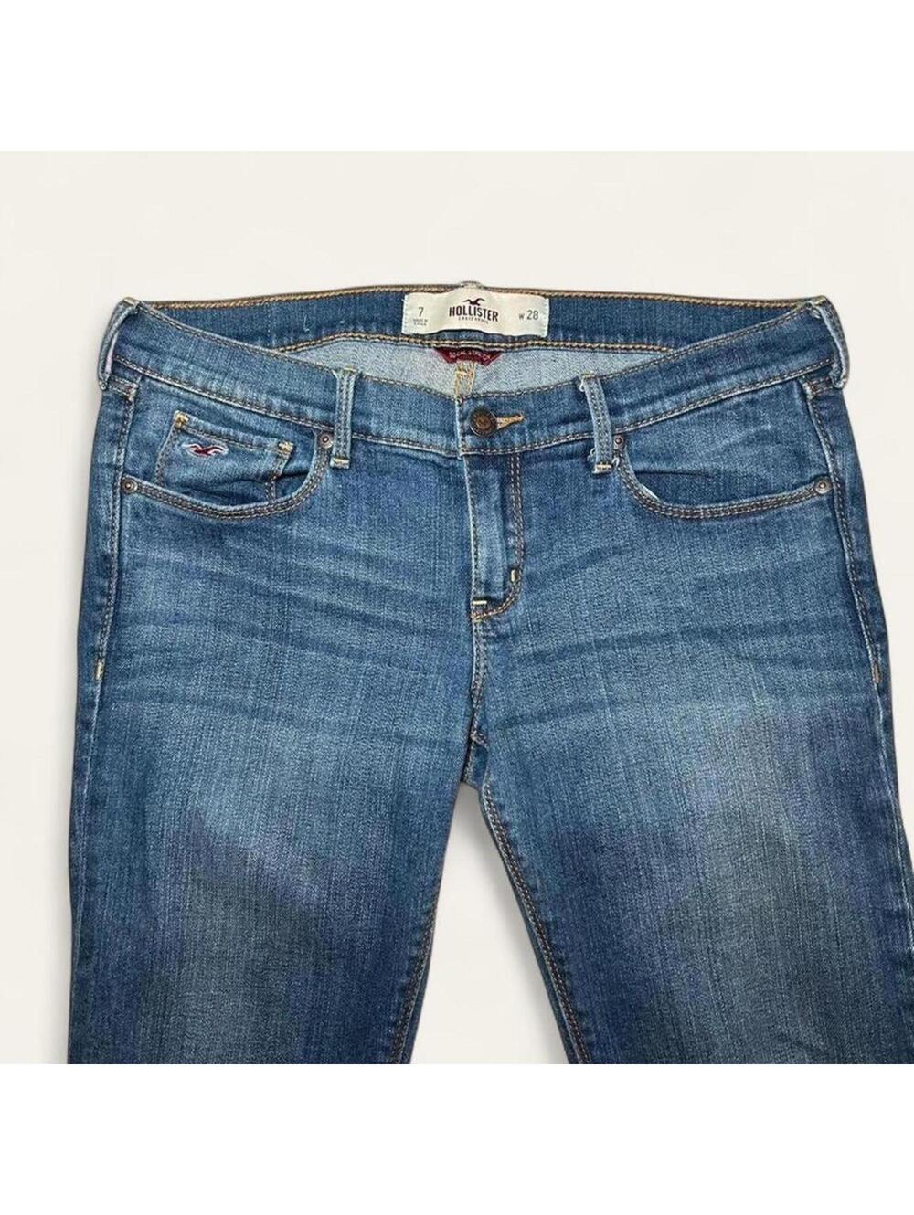 Hollister Social Stretch Blue Jeans Size 7 W28 - Picture 4 of 4
